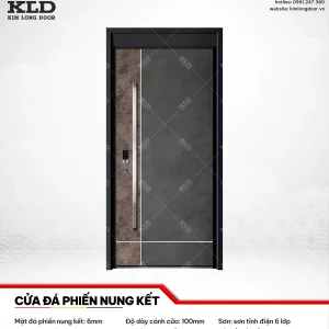 Cửa đá phiến nung kết 6mm nhập khẩu cao cấp Kim Long Door (10)