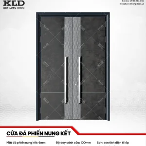 Cửa đá phiến nung kết 6mm nhập khẩu cao cấp Kim Long Door (11)