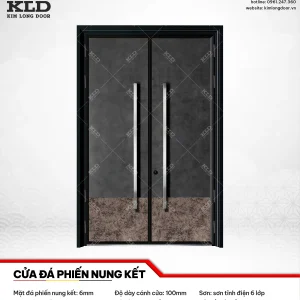 Cửa đá phiến nung kết 6mm nhập khẩu cao cấp Kim Long Door (12)