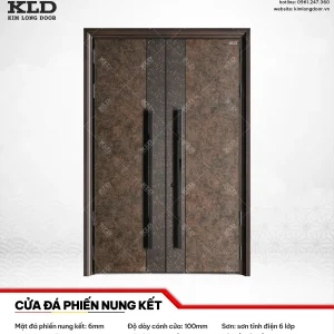 Cửa đá phiến nung kết 6mm nhập khẩu cao cấp Kim Long Door (6)