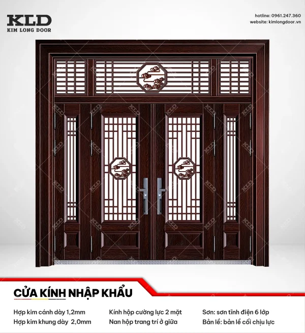Cửa hợp kinh cánh kính cao cấp Kim Long Door (10)
