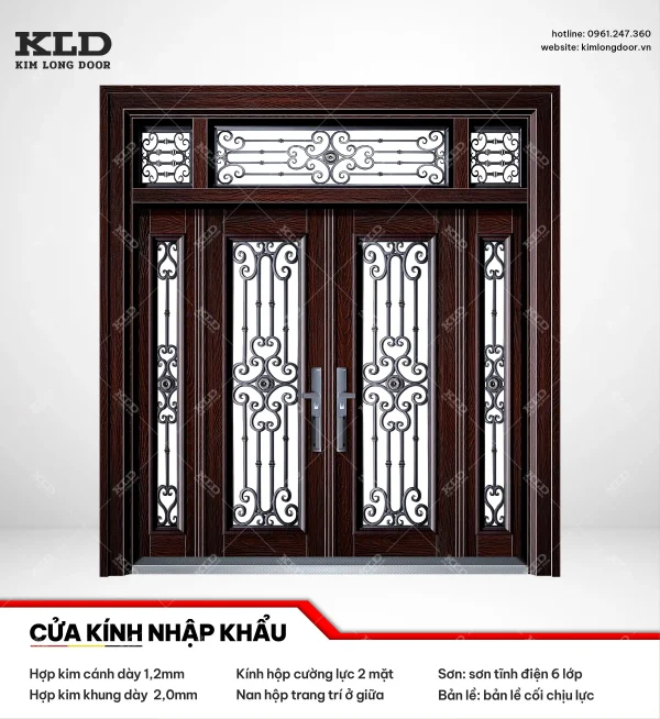 Cửa hợp kinh cánh kính cao cấp Kim Long Door (11)