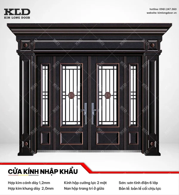 Cửa hợp kinh cánh kính cao cấp Kim Long Door (12)