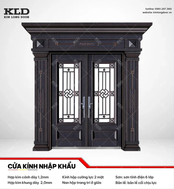 Cửa hợp kinh cánh kính cao cấp Kim Long Door (13)