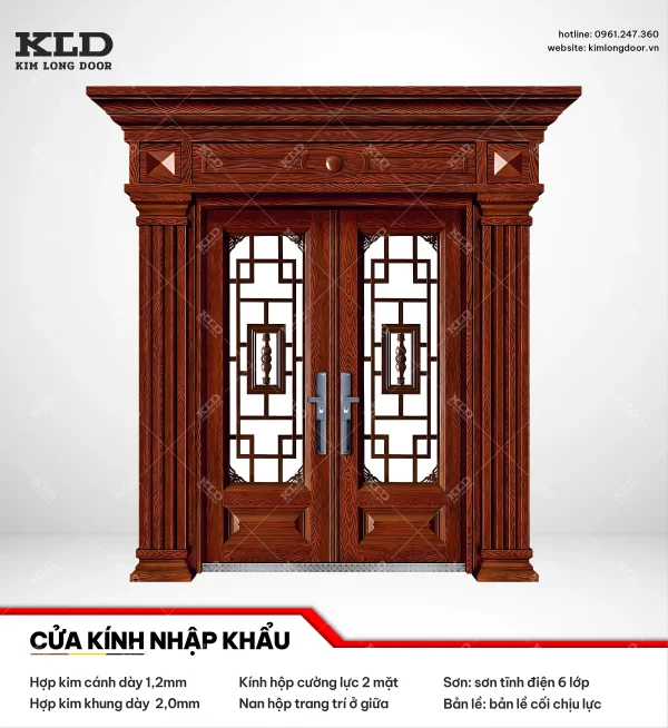 Cửa hợp kinh cánh kính cao cấp Kim Long Door (14)