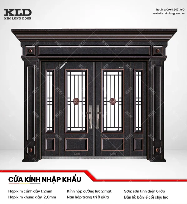 Cửa hợp kinh cánh kính cao cấp Kim Long Door (15)