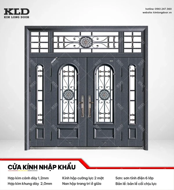 Cửa hợp kinh cánh kính cao cấp Kim Long Door (16)