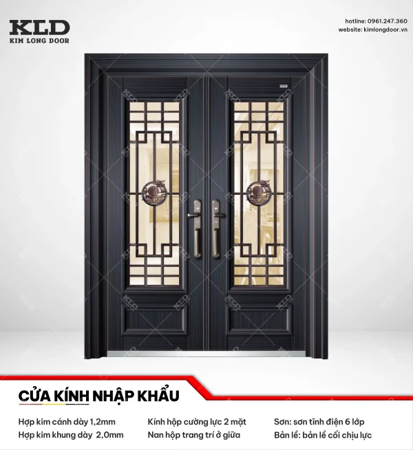 Cửa hợp kinh cánh kính cao cấp Kim Long Door (25)