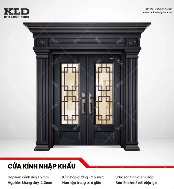 Cửa hợp kinh cánh kính cao cấp Kim Long Door (28)