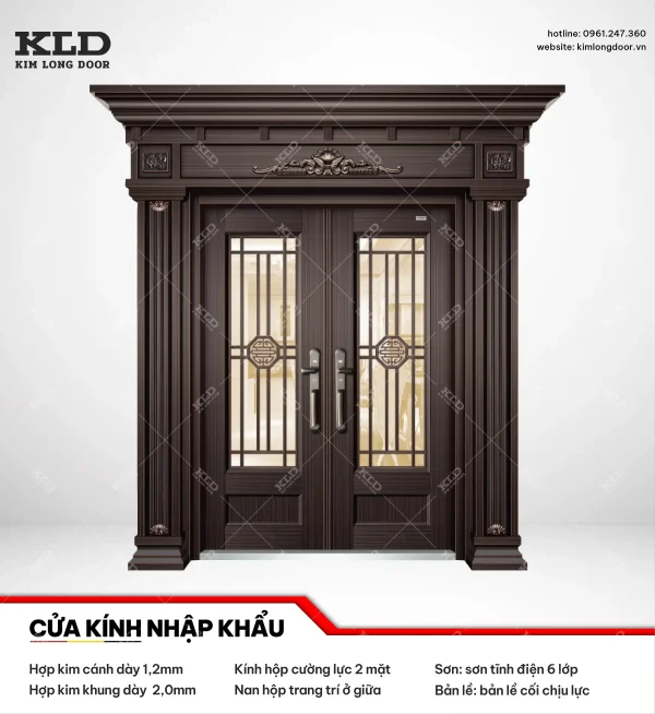 Cửa hợp kinh cánh kính cao cấp Kim Long Door (29)