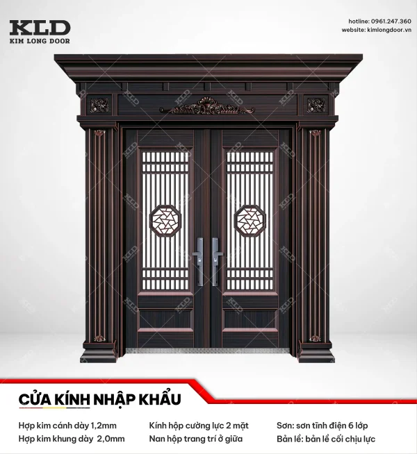 Cửa hợp kinh cánh kính cao cấp Kim Long Door (32)
