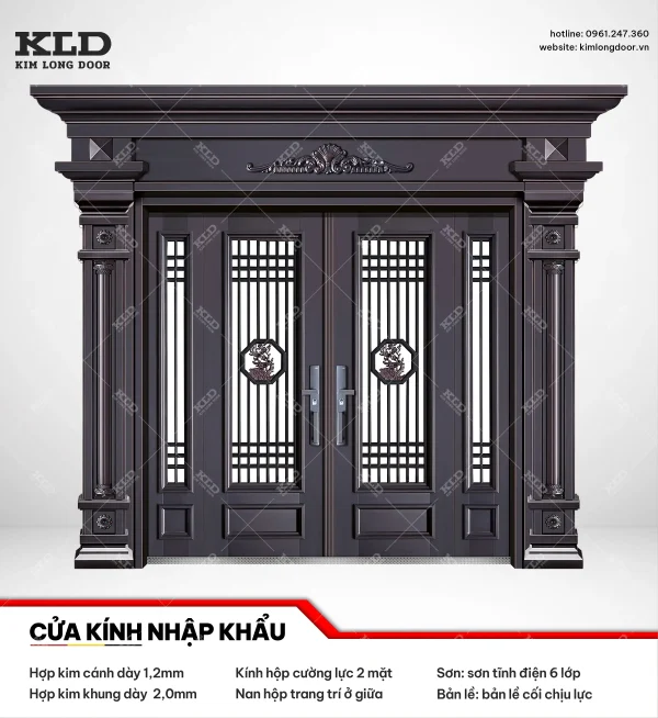 Cửa hợp kinh cánh kính cao cấp Kim Long Door (35)