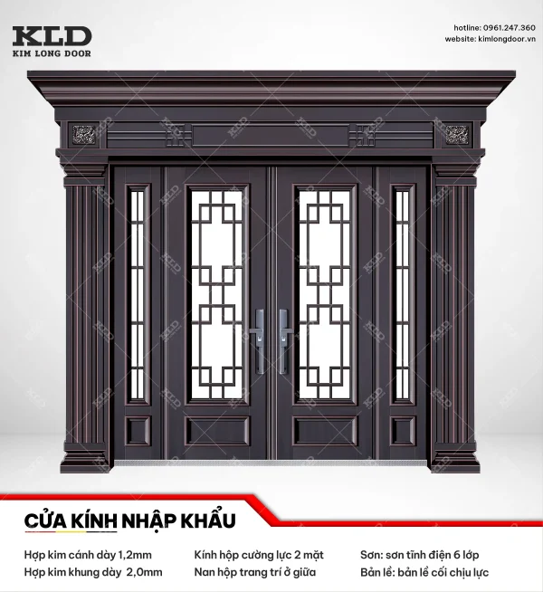 Cửa hợp kinh cánh kính cao cấp Kim Long Door (36)