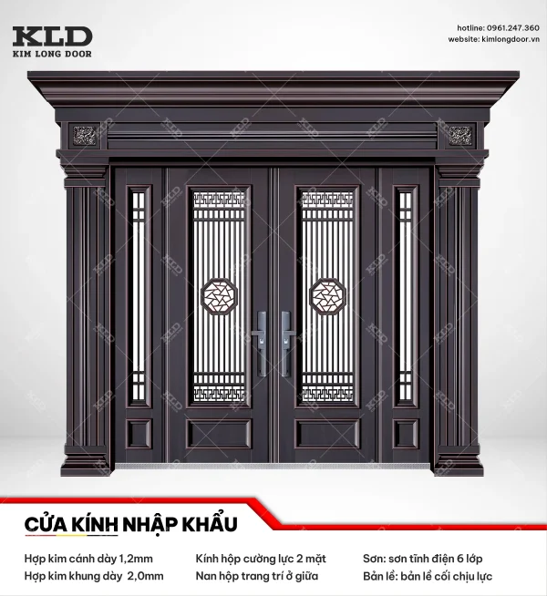 Cửa hợp kinh cánh kính cao cấp Kim Long Door (37)