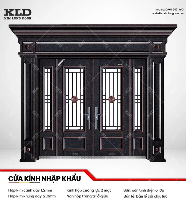 Cửa hợp kinh cánh kính cao cấp Kim Long Door (4)