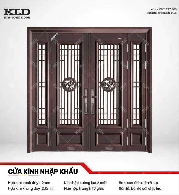 Cửa hợp kinh cánh kính cao cấp Kim Long Door (43)