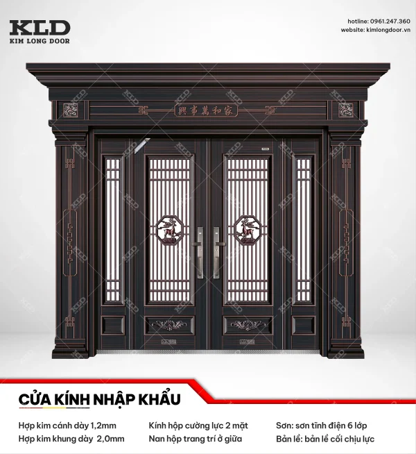 Cửa hợp kinh cánh kính cao cấp Kim Long Door (46)