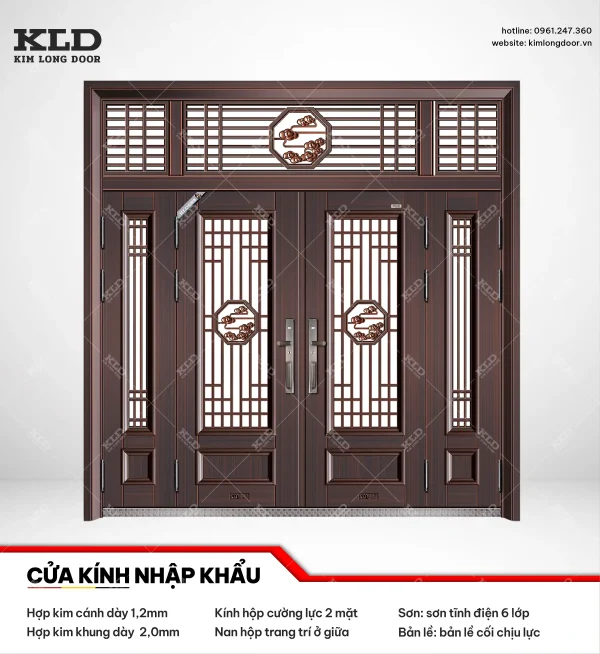 Cửa hợp kinh cánh kính cao cấp Kim Long Door (47)