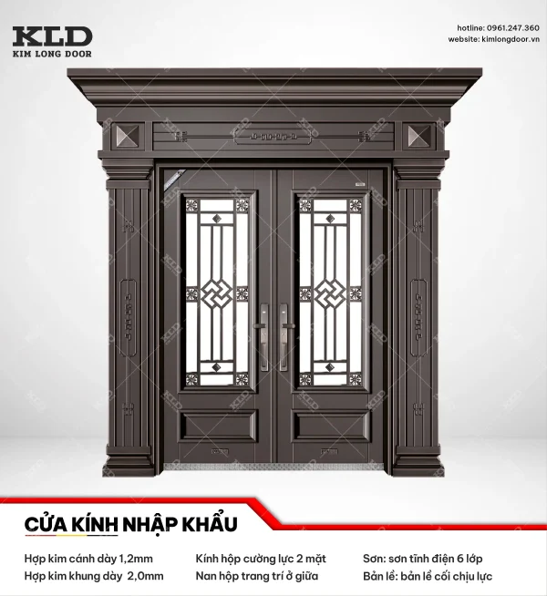 Cửa hợp kinh cánh kính cao cấp Kim Long Door (50)