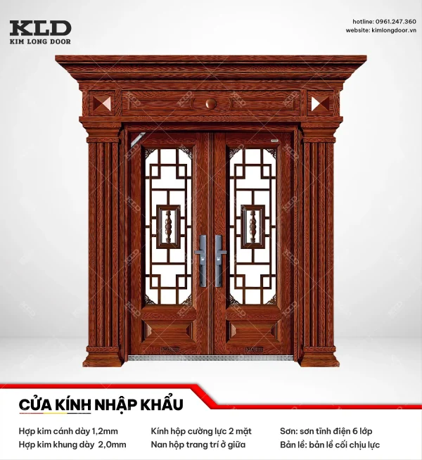 Cửa hợp kinh cánh kính cao cấp Kim Long Door (6)