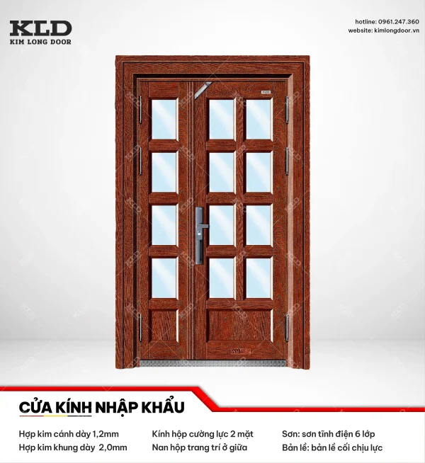 Cửa hợp kinh cánh kính cao cấp Kim Long Door (7)