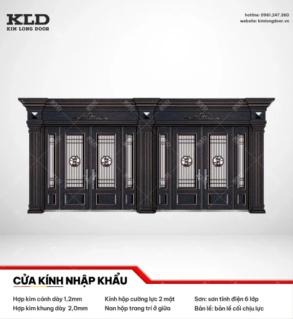 Cửa hợp kinh cánh kính cao cấp Kim Long Door (8)