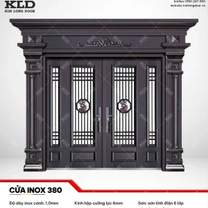 Cửa inox 380 cánh kính Kim Long Door 2026 (19)
