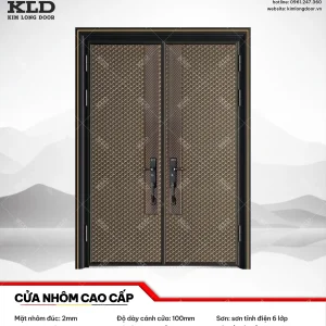 Cửa nhôm cao cấp Kim Long Door độ dày tấm nhôm mặt trước 2mm (12)