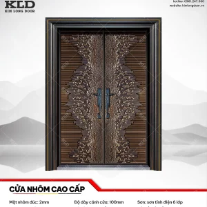 Cửa nhôm cao cấp Kim Long Door độ dày tấm nhôm mặt trước 2mm (15)