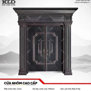 Cửa nhôm cao cấp Kim Long Door độ dày tấm nhôm mặt trước 2mm (16)