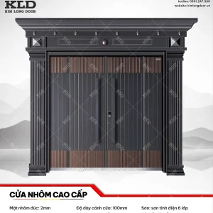 Cửa nhôm cao cấp Kim Long Door độ dày tấm nhôm mặt trước 2mm (18)