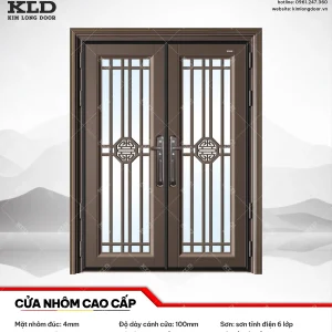 Cửa nhôm cao cấp Kim Long Door độ dày tấm nhôm mặt trước 4mm (19)