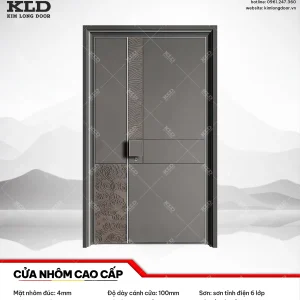 Cửa nhôm cao cấp Kim Long Door độ dày tấm nhôm mặt trước 4mm (21)