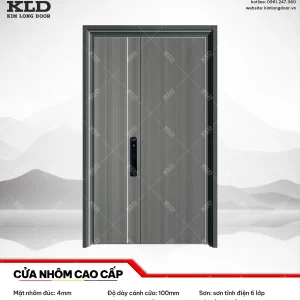 Cửa nhôm cao cấp Kim Long Door độ dày tấm nhôm mặt trước 4mm (25)