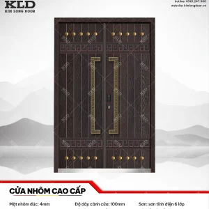 Cửa nhôm cao cấp Kim Long Door độ dày tấm nhôm mặt trước 4mm (32)