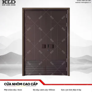 Cửa nhôm cao cấp Kim Long Door độ dày tấm nhôm mặt trước 4mm (33)