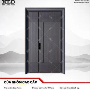 Cửa nhôm cao cấp Kim Long Door độ dày tấm nhôm mặt trước 4mm (35)