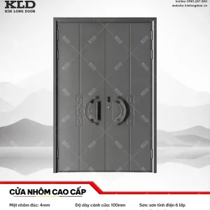 Cửa nhôm cao cấp Kim Long Door độ dày tấm nhôm mặt trước 4mm (36)