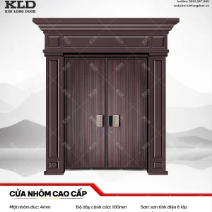 Cửa nhôm cao cấp Kim Long Door độ dày tấm nhôm mặt trước 4mm (38)