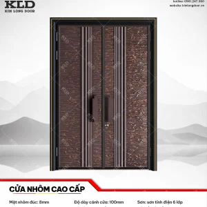 Cửa nhôm nhập khẩu cao cấp mặt nhôm CNC 8mm Kim Long Door (22)