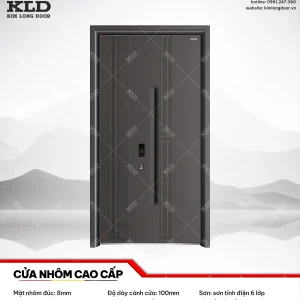 Cửa nhôm nhập khẩu cao cấp mặt nhôm CNC 8mm Kim Long Door (9)