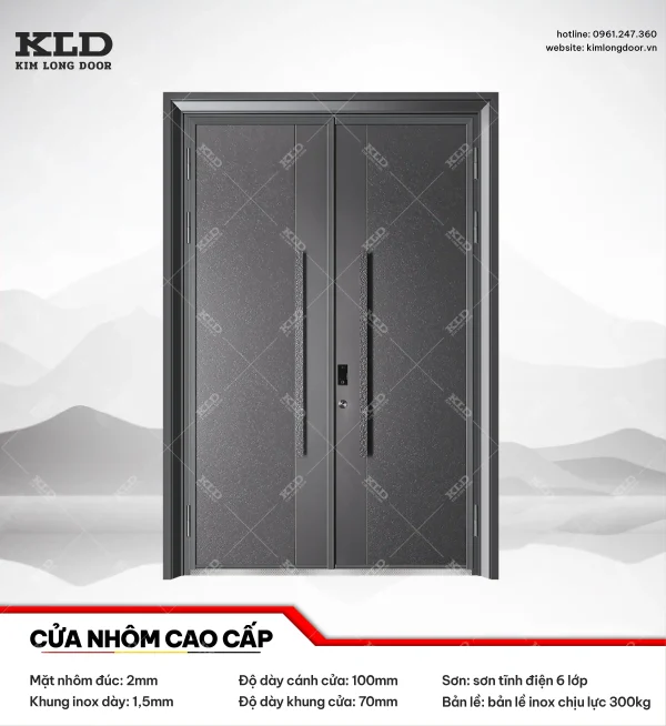 Cửa nhôm phiên bản M độ dày 2mm Kim Long Door (5)