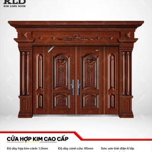 Cửa thép hợp kim magie cao cấp Kim Long Door, thép cánh dày 1,0mm sơn tĩnh điện 6 lớp (10)