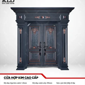 Cửa thép hợp kim magie cao cấp Kim Long Door, thép cánh dày 1,0mm sơn tĩnh điện 6 lớp (11)