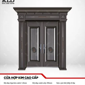 Cửa thép hợp kim magie cao cấp Kim Long Door, thép cánh dày 1,0mm sơn tĩnh điện 6 lớp (15)