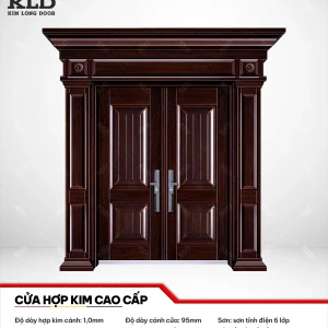 Cửa thép hợp kim magie cao cấp Kim Long Door, thép cánh dày 1,0mm sơn tĩnh điện 6 lớp (17)