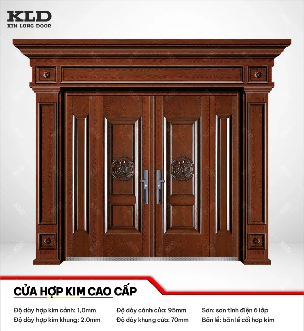 Cửa thép hợp kim magie cao cấp Kim Long Door, thép cánh dày 1,0mm sơn tĩnh điện 6 lớp (19)