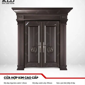 Cửa thép hợp kim magie cao cấp Kim Long Door, thép cánh dày 1,0mm sơn tĩnh điện 6 lớp (2)