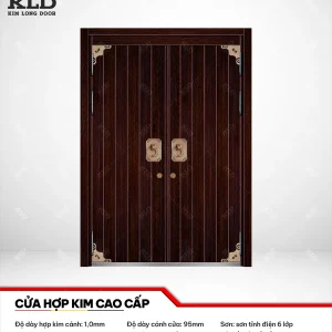 Cửa thép hợp kim magie cao cấp Kim Long Door, thép cánh dày 1,0mm sơn tĩnh điện 6 lớp (21)