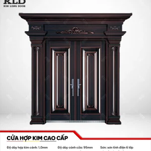 Cửa thép hợp kim magie cao cấp Kim Long Door, thép cánh dày 1,0mm sơn tĩnh điện 6 lớp (4)